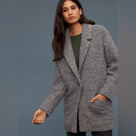 Aritzia Jackets & Blazers - Aritzia Wilfred Gondry Coat Jacket Wool Blend Gray Size Medium Textured Coat
